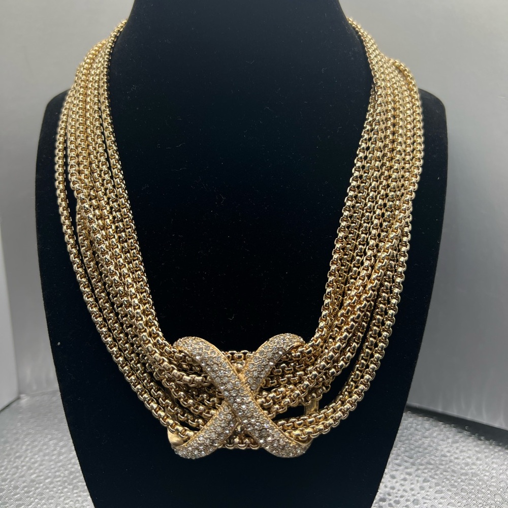 Vintage Gold Multi-Strand Necklace
